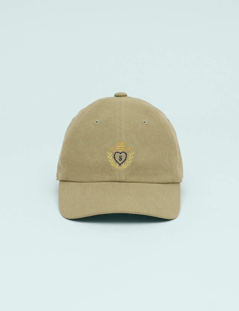 【SIENNE】 Symbol Linen Ball Cap / 追跡付 Symbol Linen Ball Cap (Khaki) - sienne
