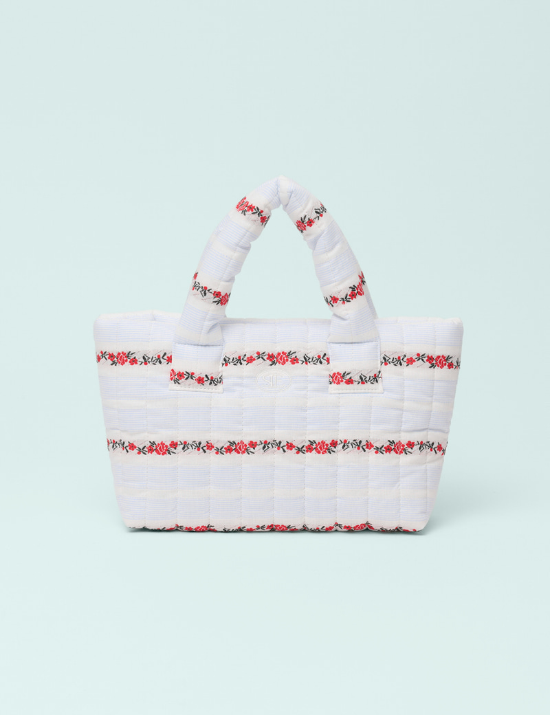 ★SIENNE★FLOWER PADDING BAG MINI★パディング バッグ ミニ★ Mini Flower Padding Bag (Ivory) - 시엔느