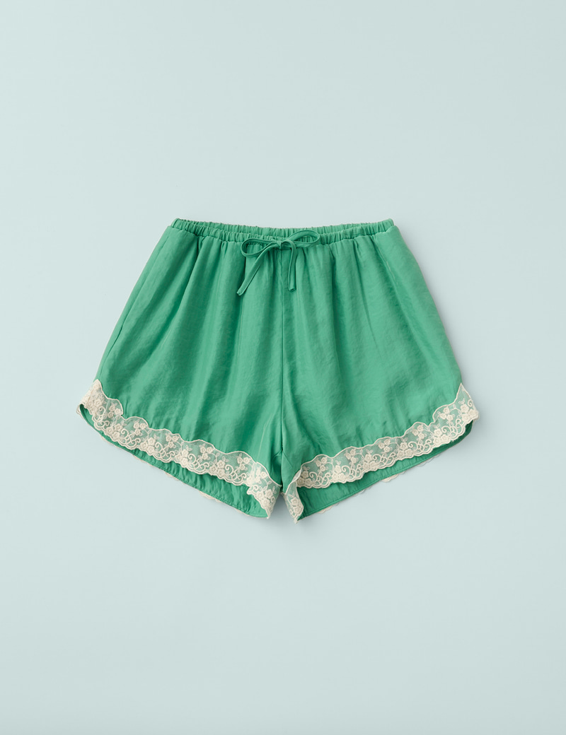 レースショートパンツ★新作【SIENNE】Nina Lace Shorts★2色 Nina Lace Shorts (Green) - sienne
