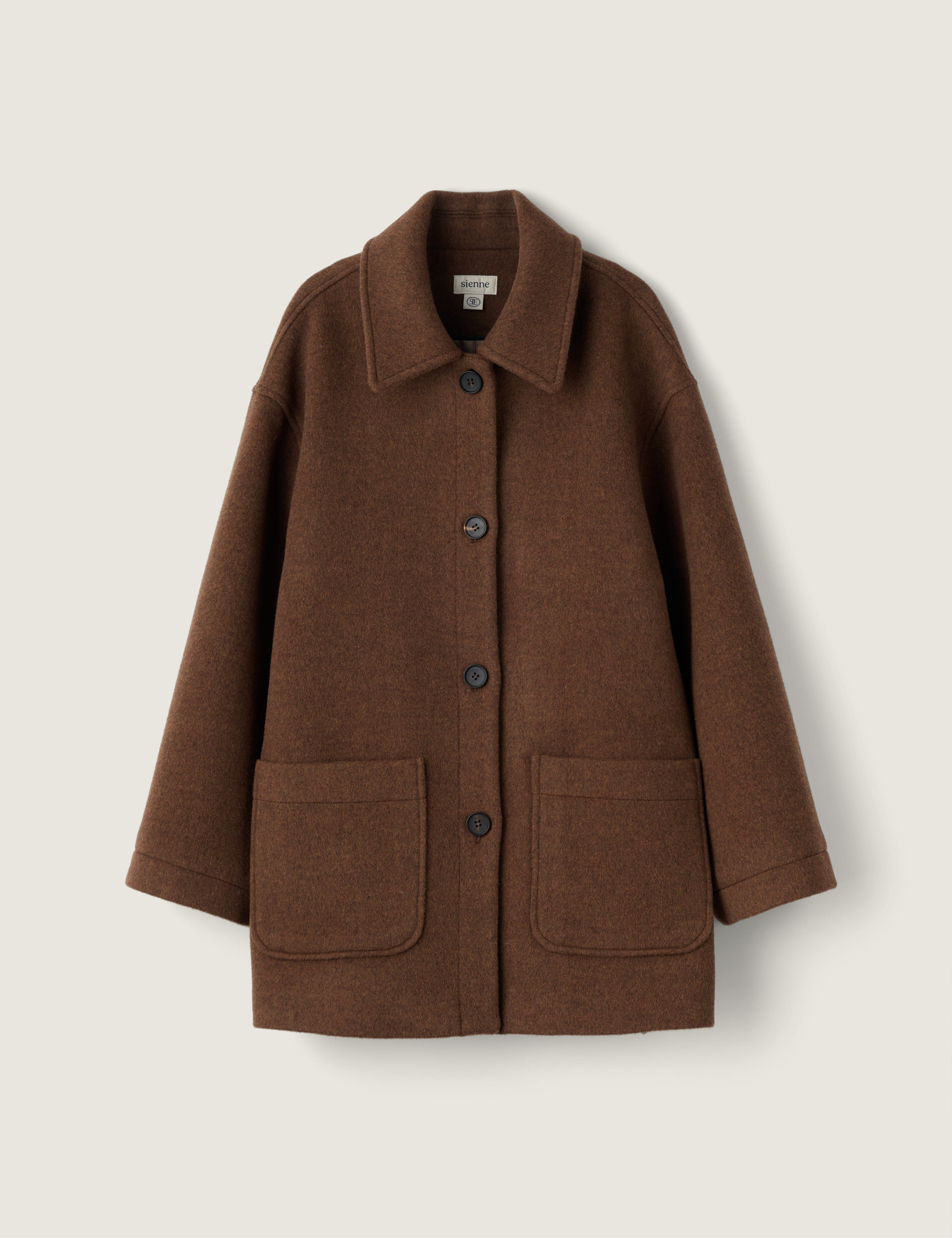 Margo Wool Jacket (Chocolate Brown) - sienne
