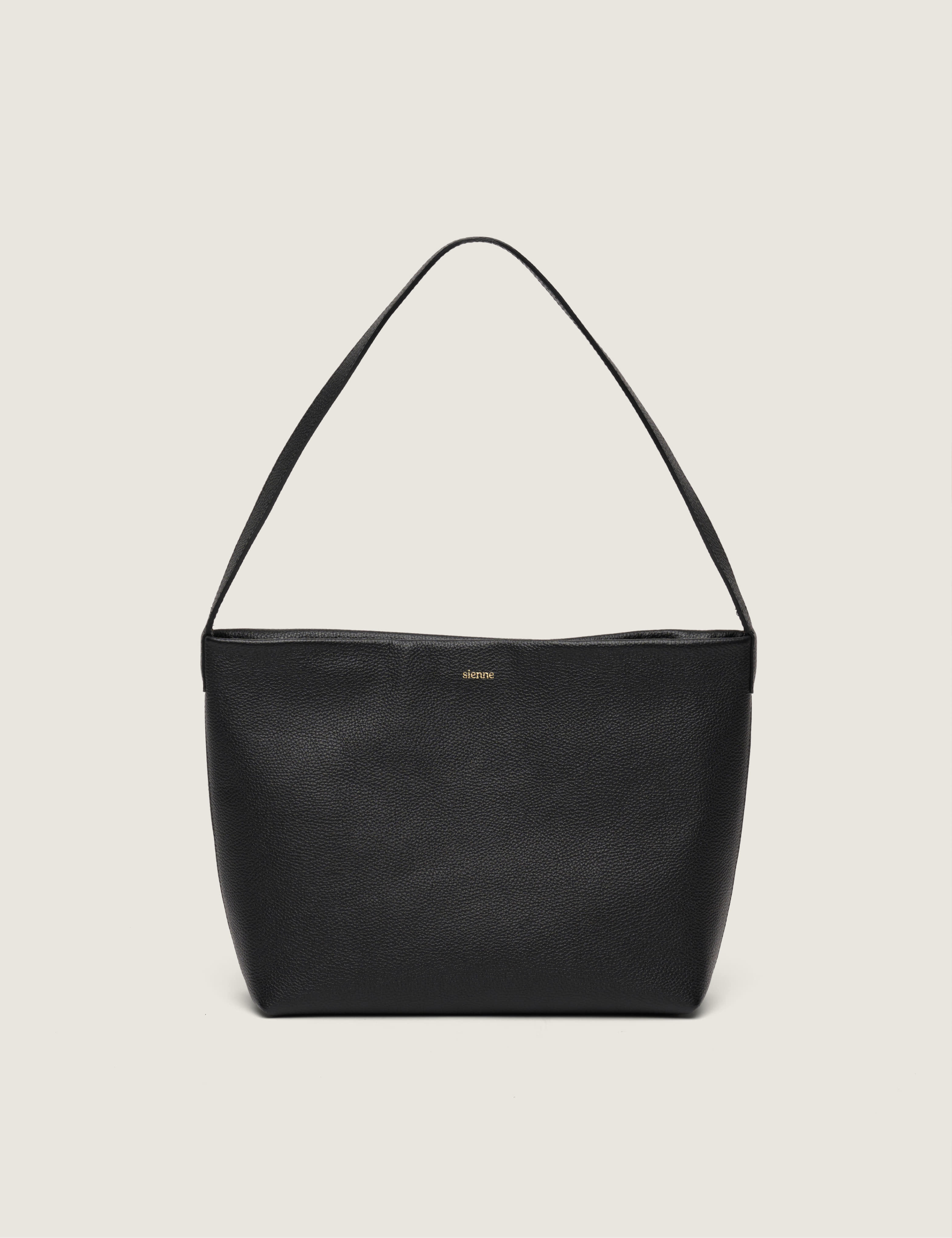 韓国 Sienne シエンヌ Leather Padding Bag Black Sienne Bag - sienne