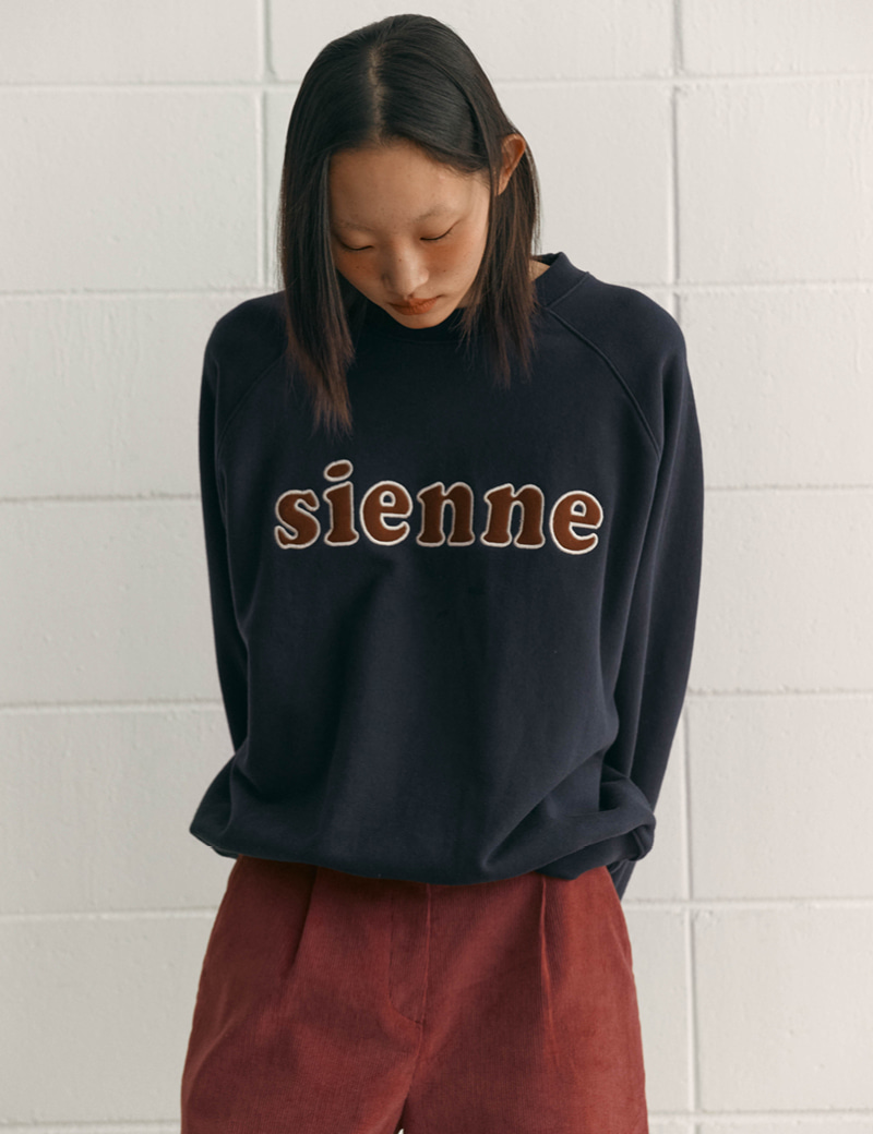 Sienne Patch Sweatshirts (Navy)