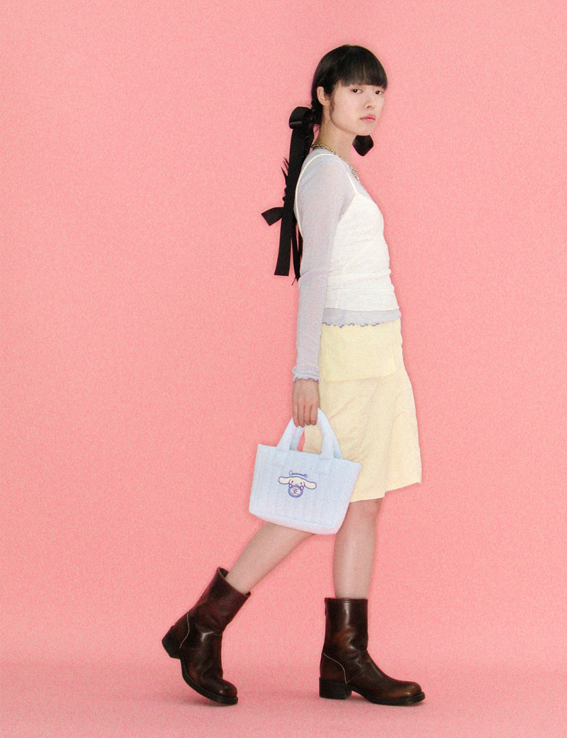 【sienne】韓国人気/サンリオコラボ ★ Applique Padding Bag ★ sienne】韓国人気/サンリオコラボ ☆ Applique Padding Bag