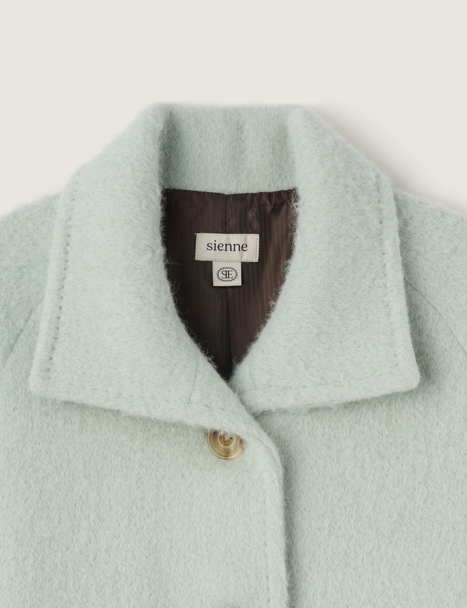 Sienne アルパカステッチコート Alpaca Stitch Coat (Brown) - sienne