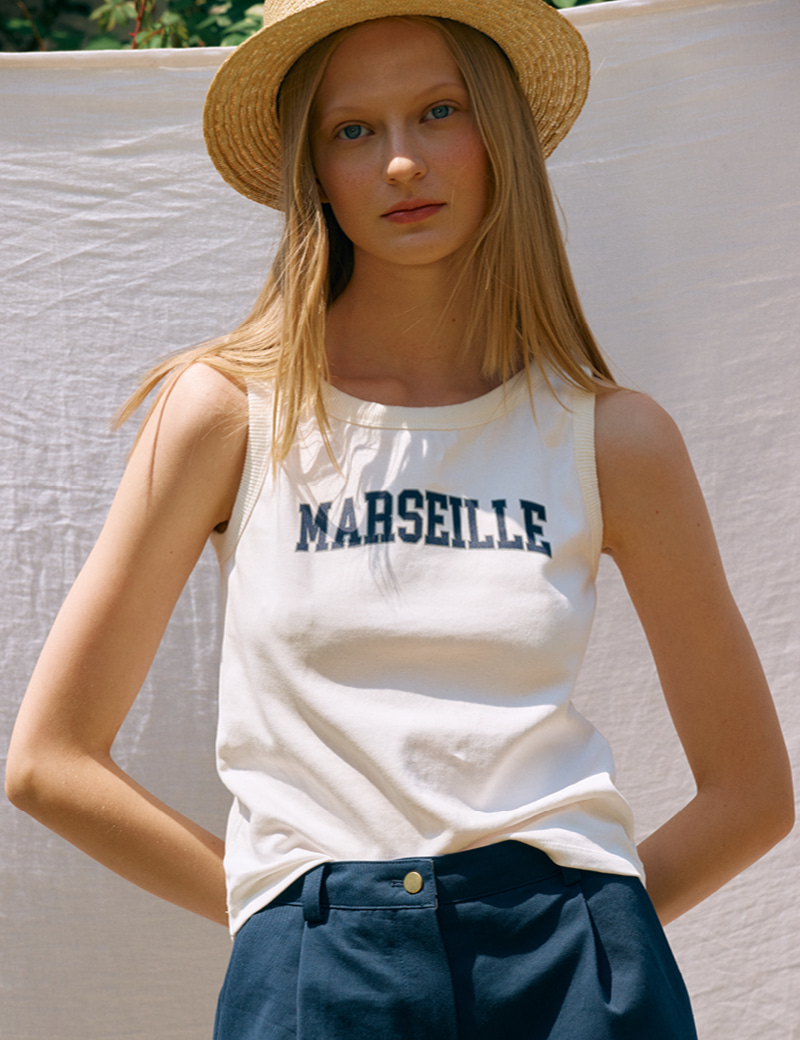 [2nd] Marseille Sleeveless(White)