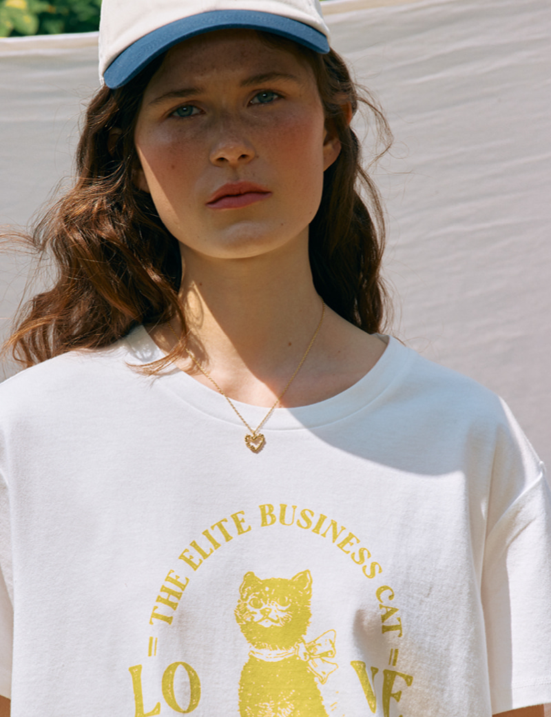 Elite Cat T-shirt(White)