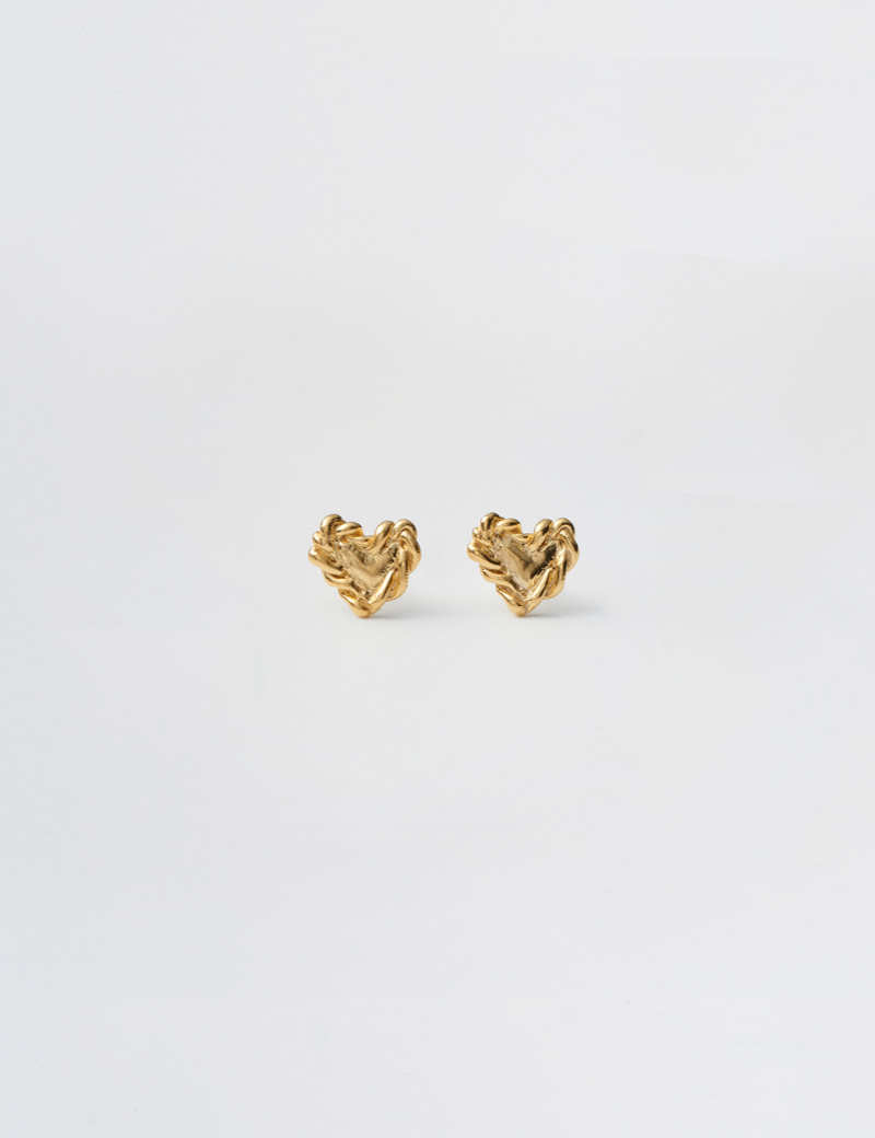 Heart Knot Earring(Gold)
