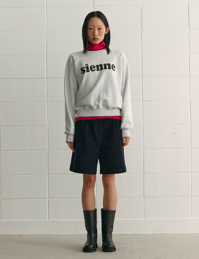 Sienne Patch Sweatshirts(Melange Grey)