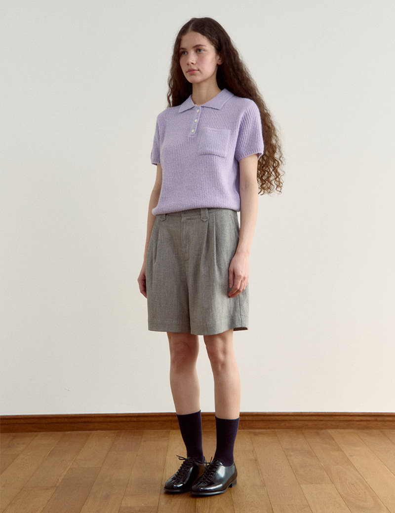 【SIENNE】 Owen Half Wool Shorts /追跡付 Owen Half Wool Shorts (Gray) - sienne