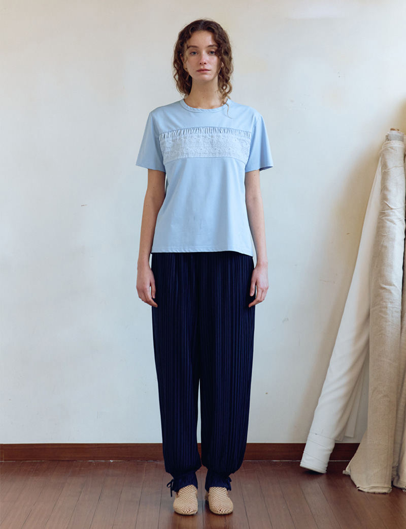 ●Sienne● Mone Ringer Top Sky Blue S4UTS051 Serene Skyline Blue Top | MissFinchNYC