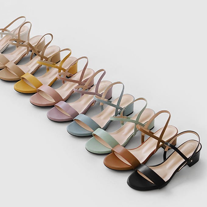 Lendid ストラップ サンダルヒール (4cm) - SAPPUN