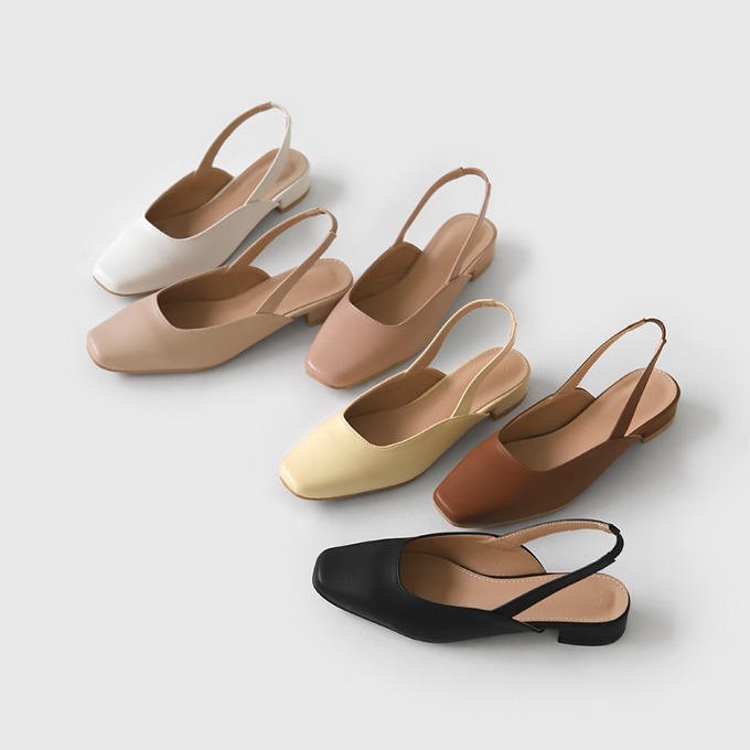 SAPPUN KOREA - Filaine Slingback Flats ver.2 (2.5cm)