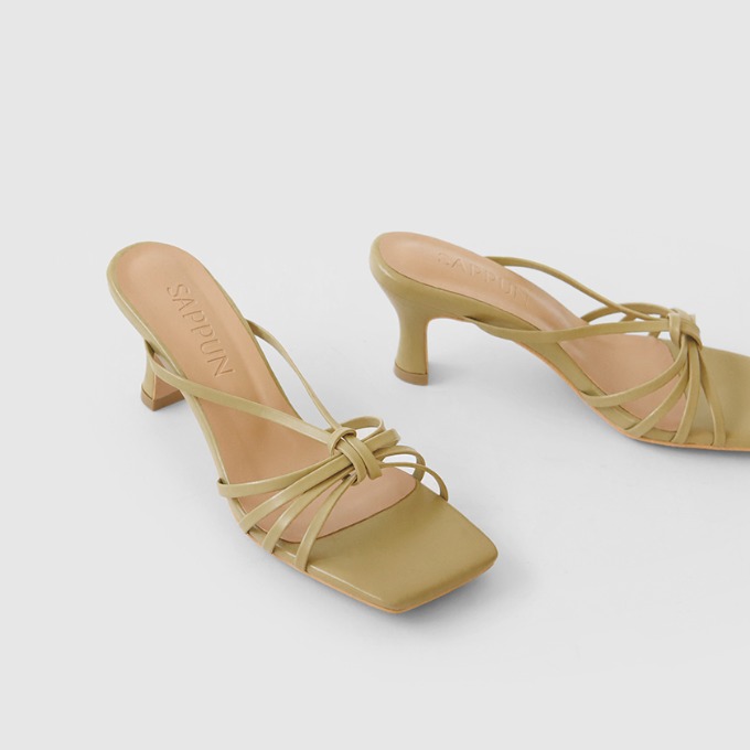 SAPPUN KOREA - Kimer Strap Mule Sandals (6cm)