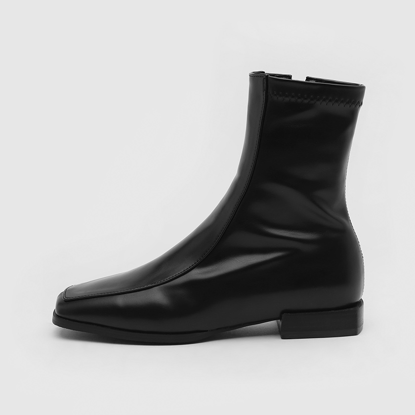 【INCHANT ME】Klim Square Span Ankle Boots 5d158d9f810d79a187a843951d742a