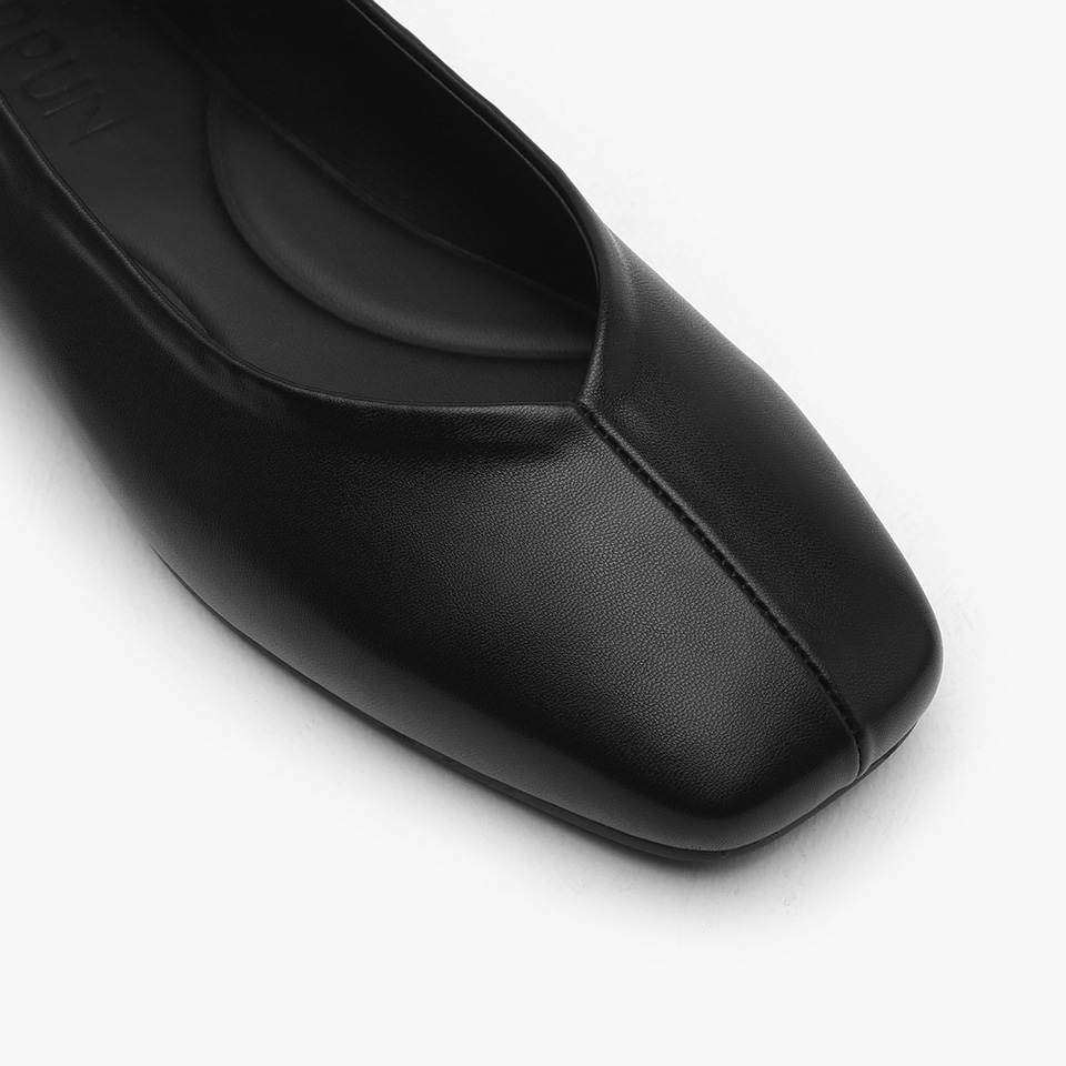 ◆SAPPUN◆ Mannerin square flat shoes 1cm SAPPUN KOREA - Magaret Ribbon Flats (1cm)
