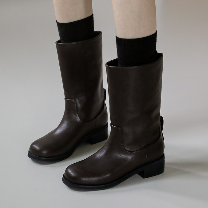 Ander Buckle Strap Boots (3cm) - SAPPUN