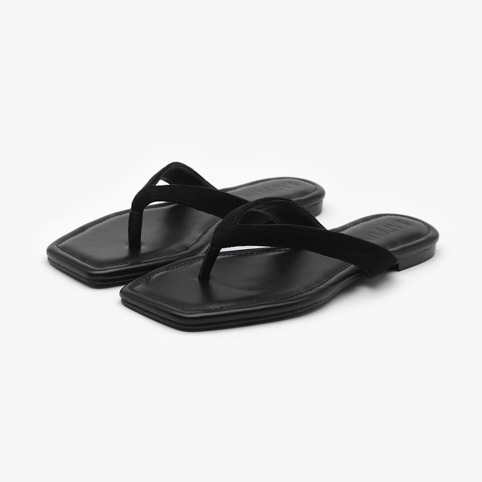 Jeffrey Square Flipflop Slippers (1cm) - SAPPUN