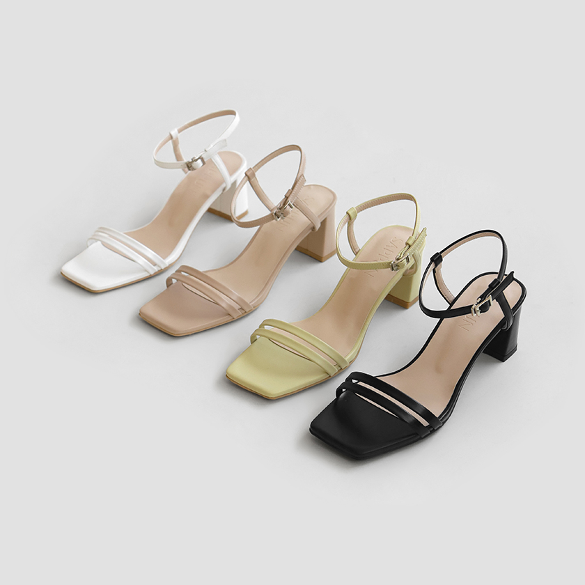 Newodin Square High heel Sandals (6cm)