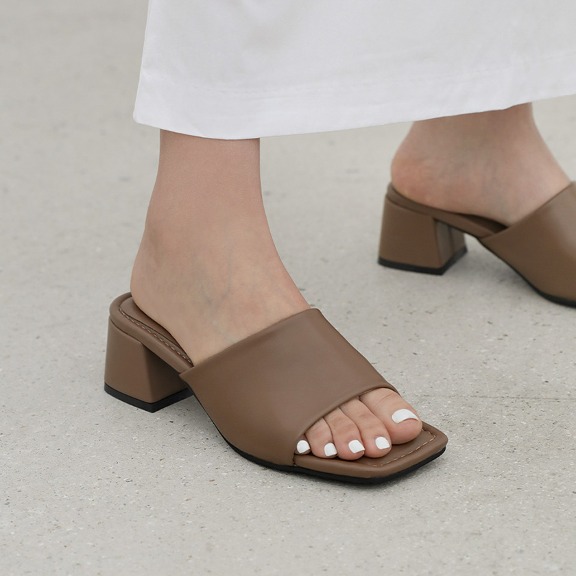 Nazish Square Sandals Mule (5cm)