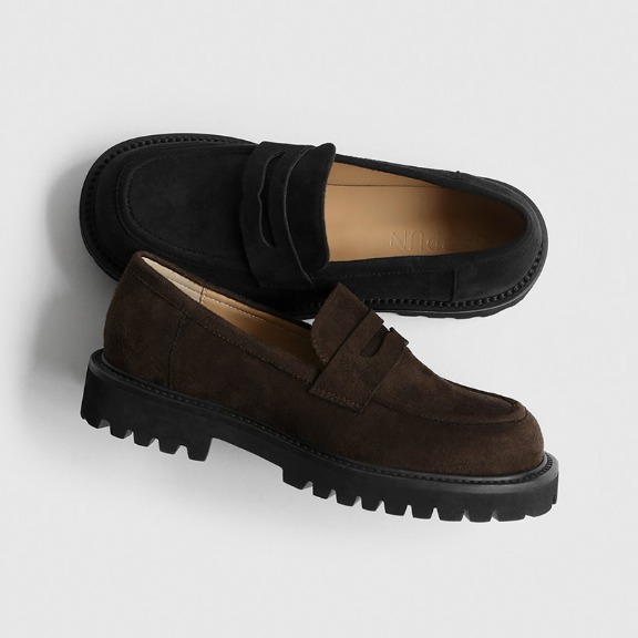 epine 厚底　リボン　フリンジ　ローファー　ブラウン　24cm epine リボンフリンジローファー ブラウン epine 厚底 リボン フリンジ