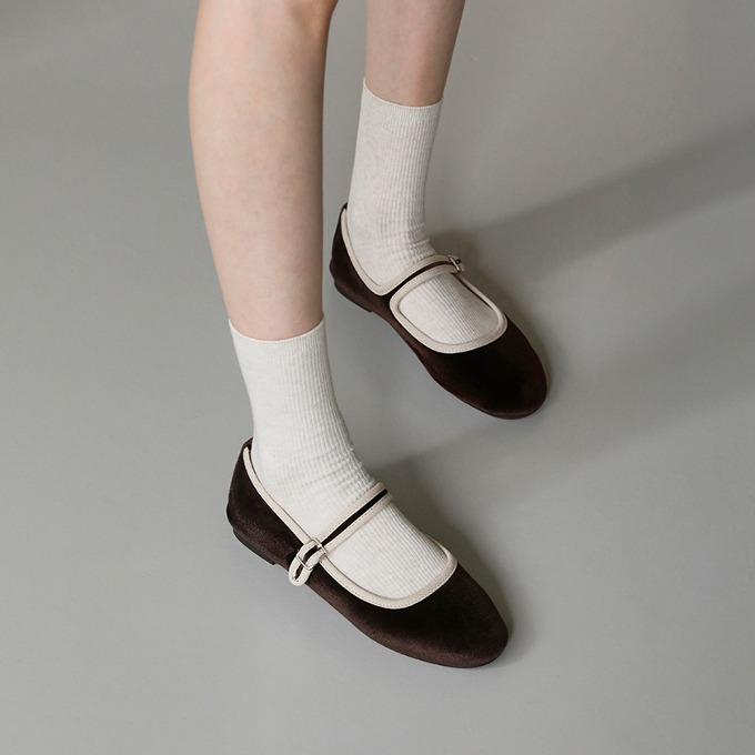 SAPPUN KOREA - Amila メリージェーン フラットシューズ (1cm) SAPPUN KOREA - Amila メリージェーン フラットシューズ (1cm)
