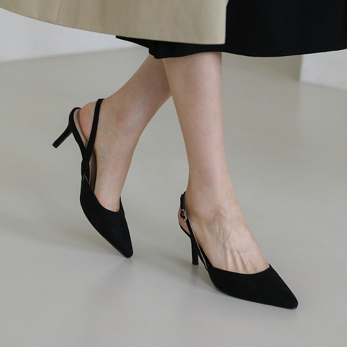 SAPPUN KOREA Twili Suede Slingback heel (5/7/9cm)
