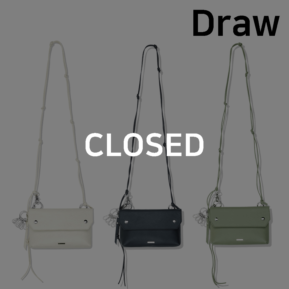 (종료)[Draw]piping leather strap bag &amp; utility key ring