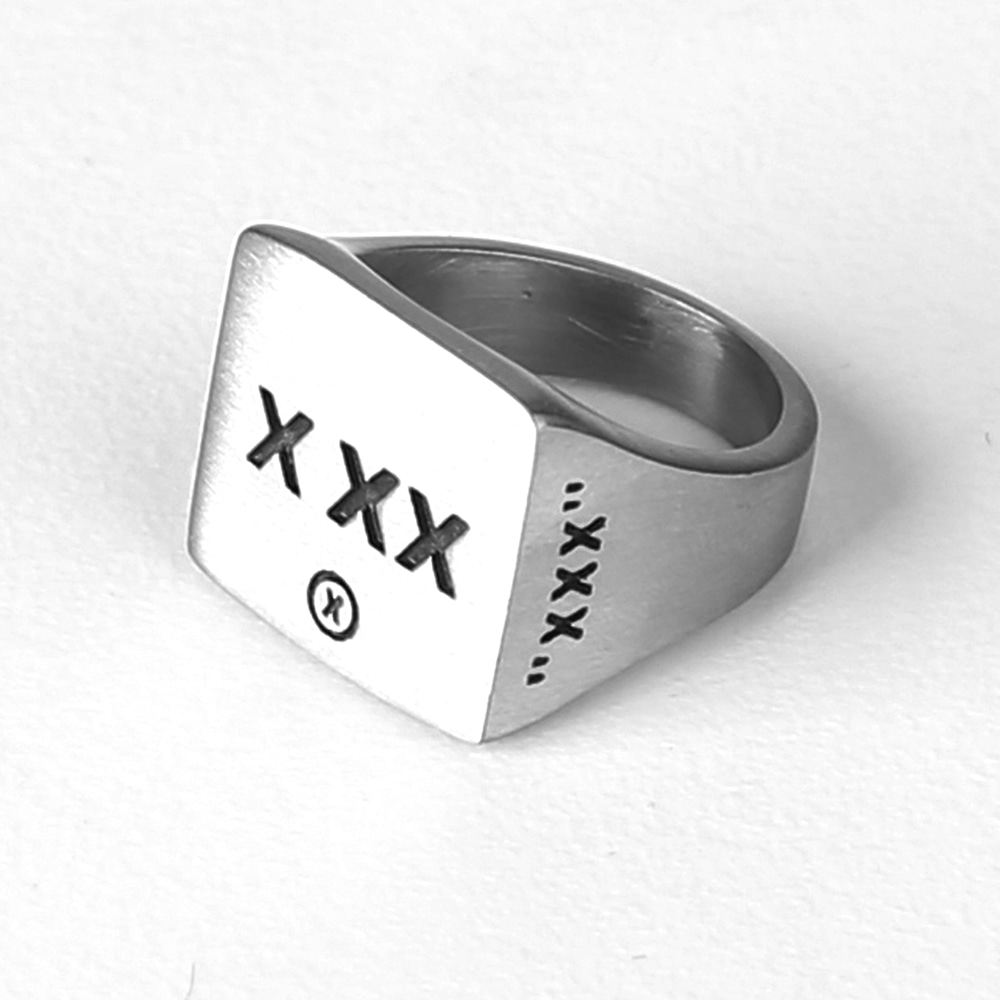X XX LOGO RING (SURGICAL STEEL)