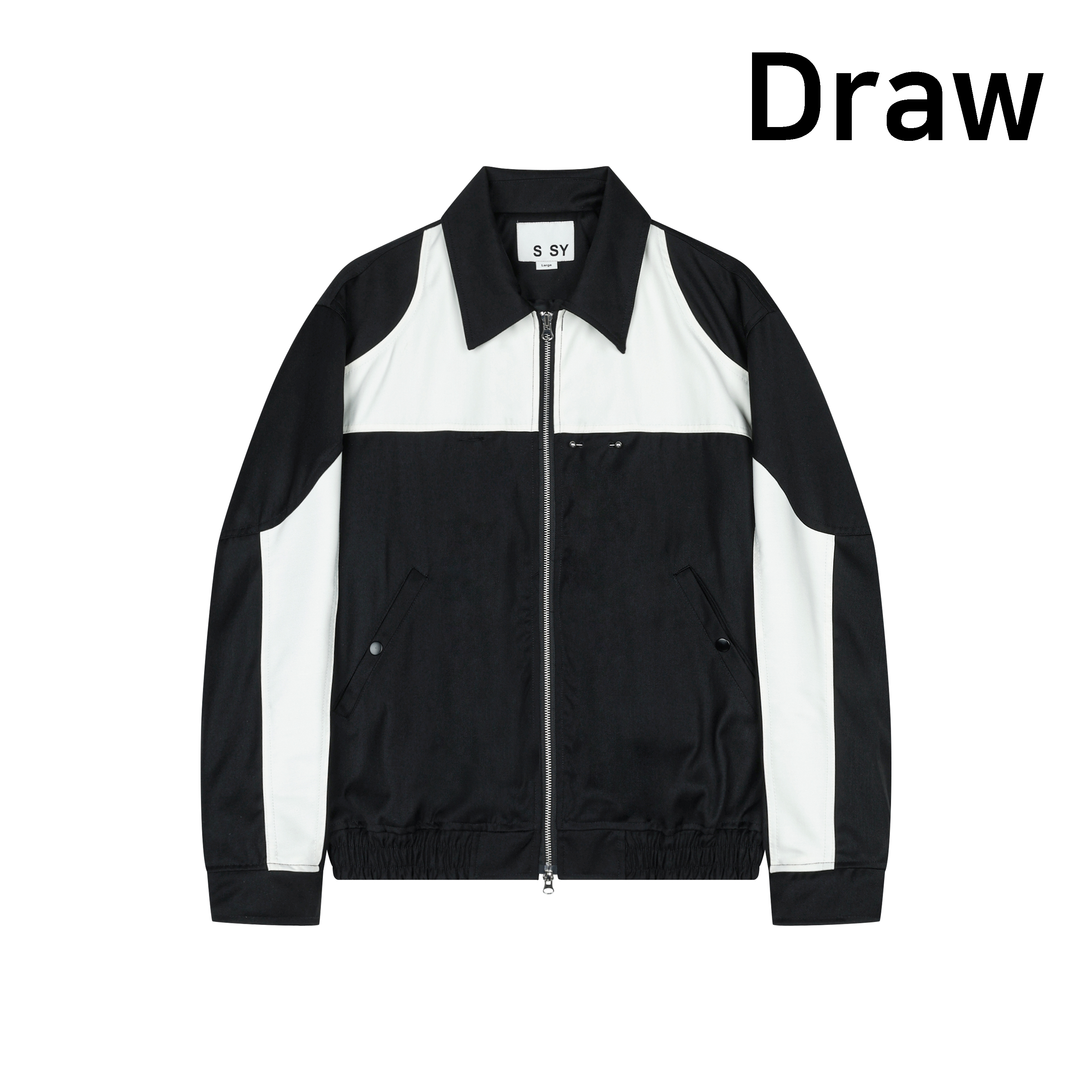 (종료)[Draw]2way pierce biker jacket black