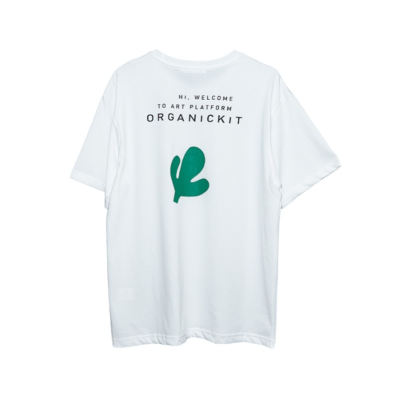 [ORGANICKIT : 오가닉키트] Organic Cactus T-shirt White