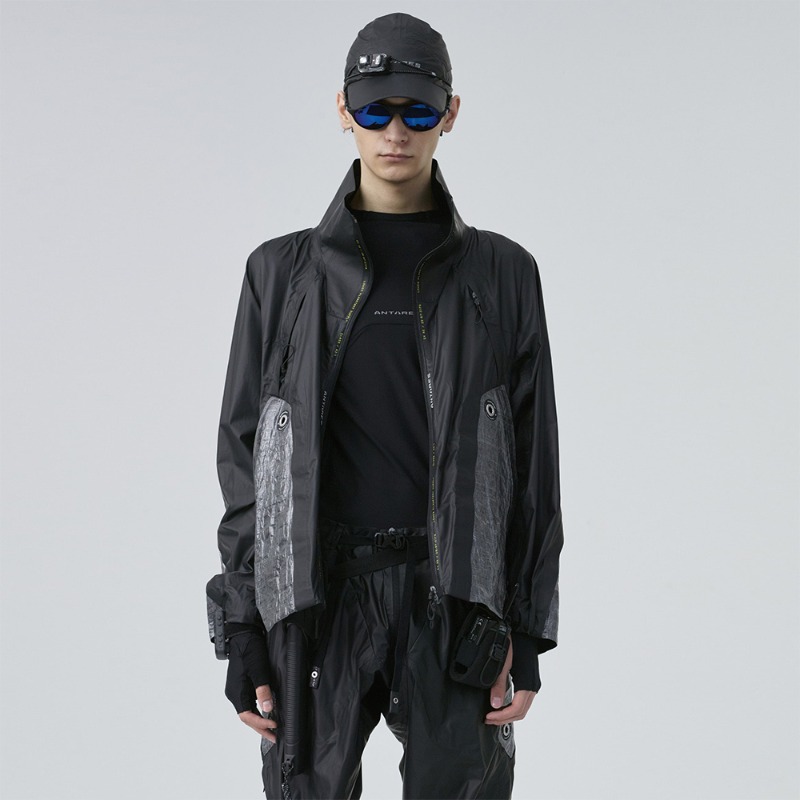 [HAMCUS : 햄커스] S.O.D.A / NANO-SHELL GP DCF enhanced jacket black