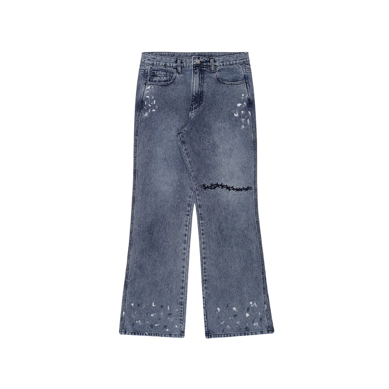 [SOMEIT : 써밋] Finished Vintage Flare Denim Pants Blue