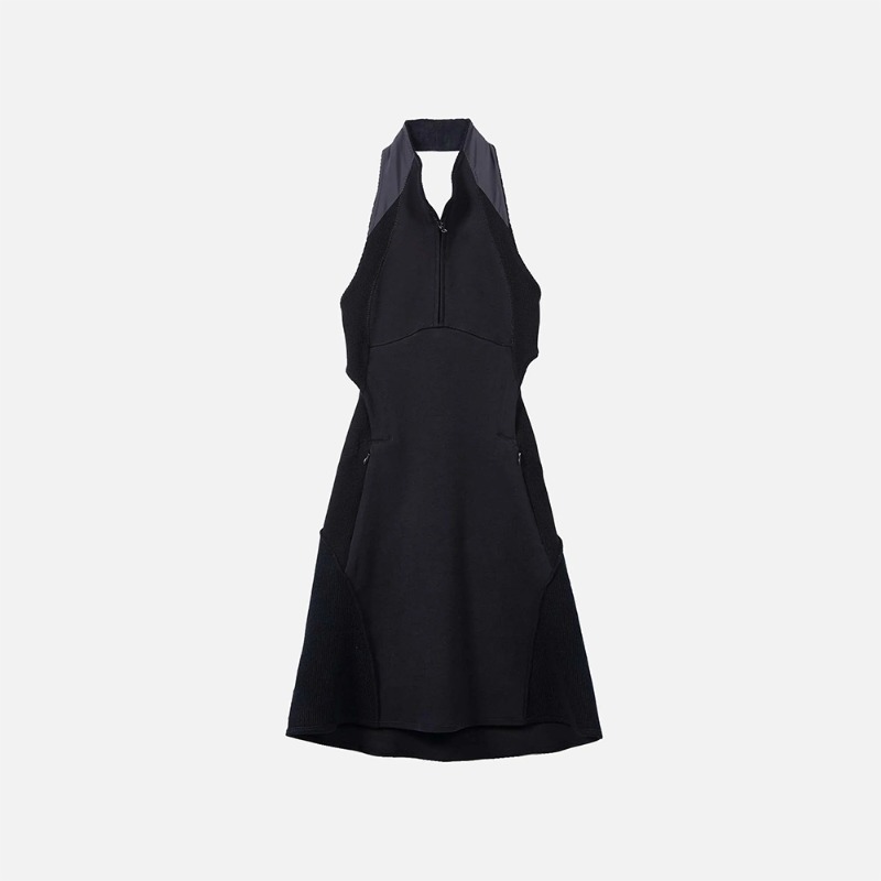 [AESYNCTX : 에이시넥틱스] Y_ KNIT DRESS BLACK