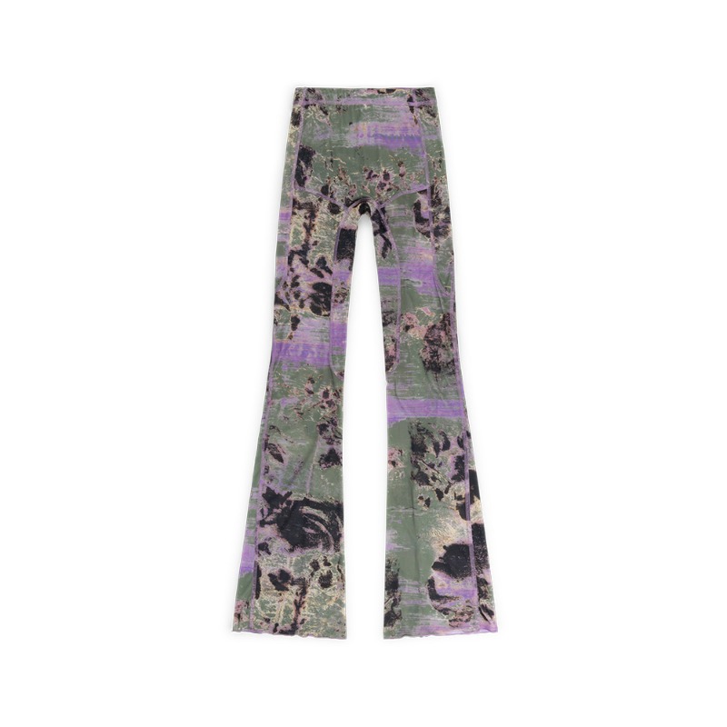 [KNWLS : 노울즈] Waxed floral lilac halcyon leggings