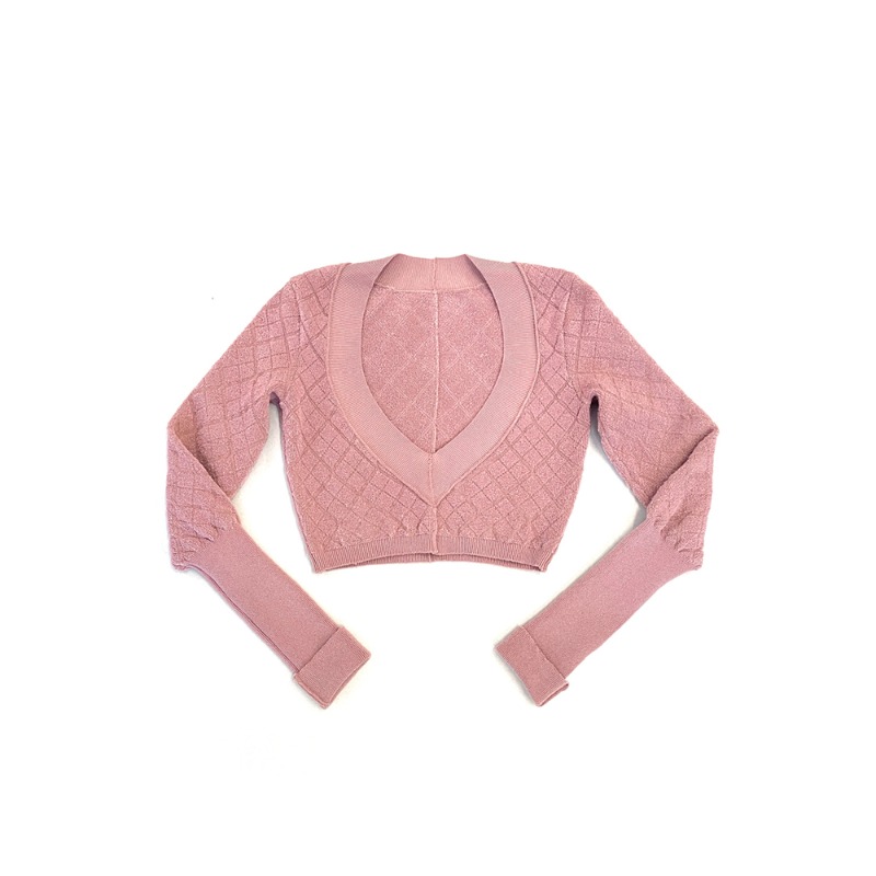 [KNWLS : 노울즈] CALI KNITTED JUMPER GLITTERY PINK