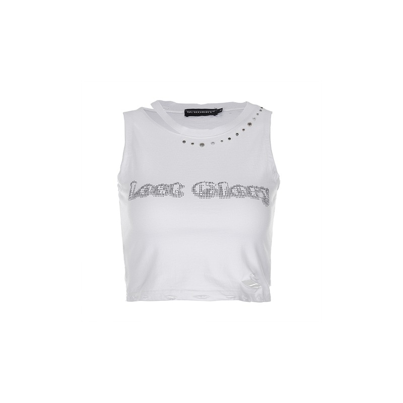[SURGERY : 써저리] surgery destroyed lost glory sleeveless &#039;white&#039;