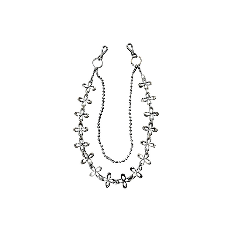 [SURGERY : 써저리] surgery clover logo full chain &#039;silver&#039;