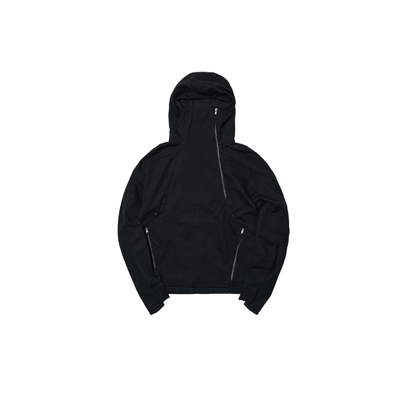 [VCTR : 브이시티알] Utility Hoodie Washed Black