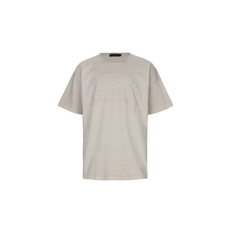 [SURGERY : 써저리] surgery operating room patch t-shirt &#039;beige&#039;