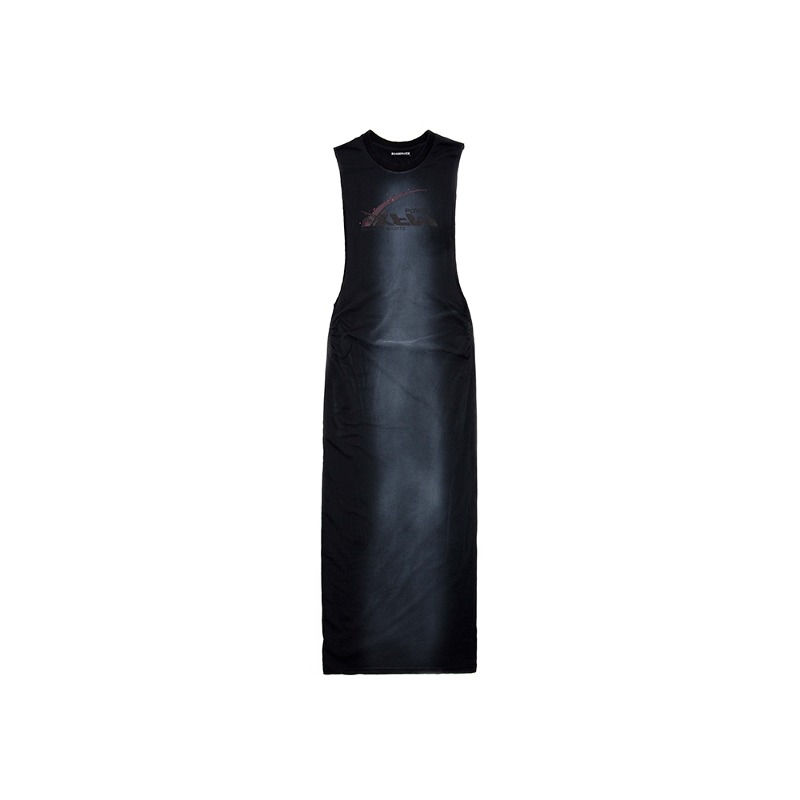 [604SERVICE : 604서비스] CAPSULE MFX ARMHOLE DRESS IN WASHED BLACK