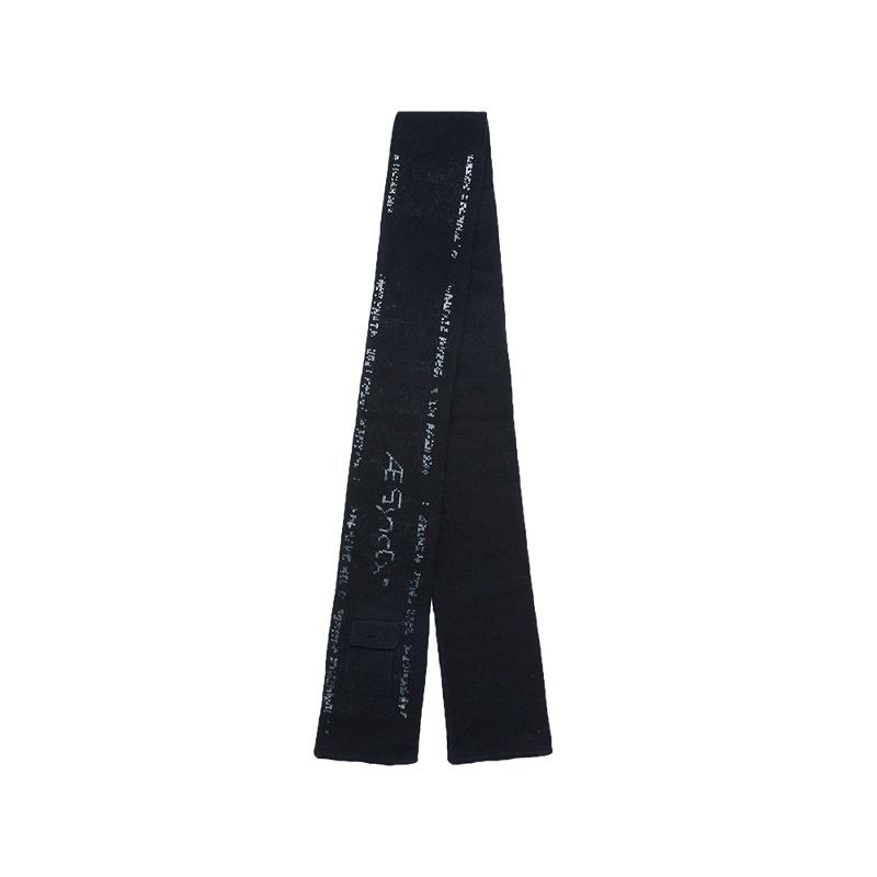 [AE SYNCTX : 에이시넥틱스] &quot;DREAM JOURNAL&quot; SCARF BLACK
