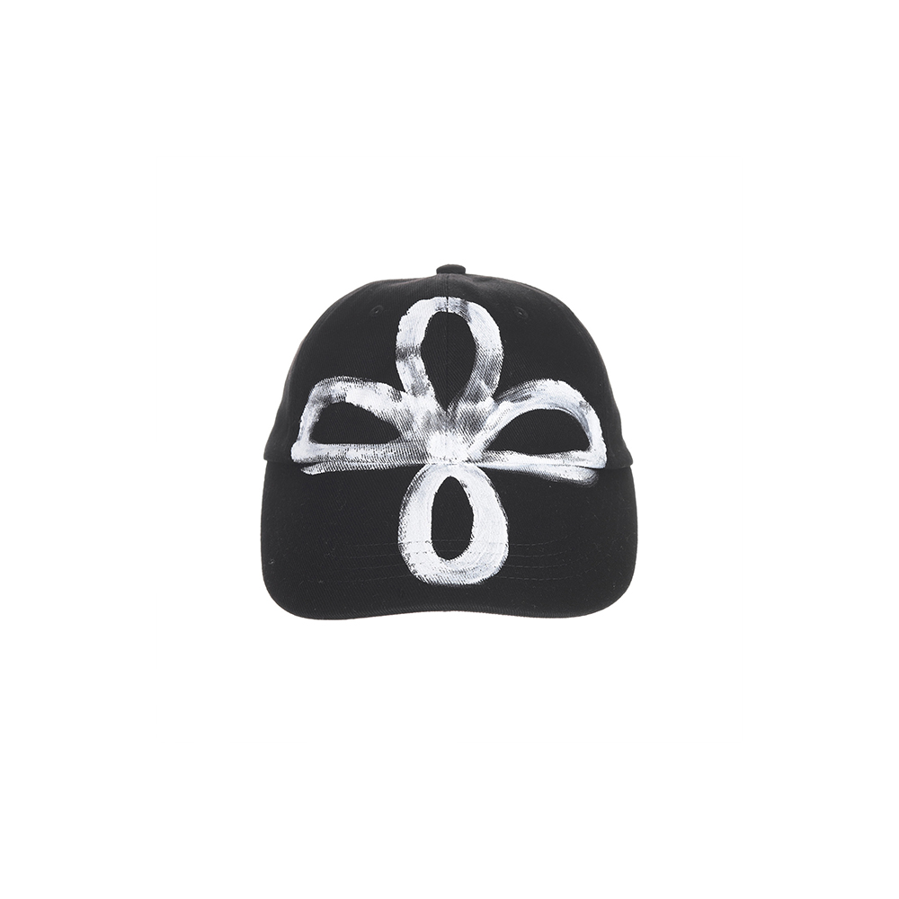 [SURGERY : 써저리] surgery clover painted cap &#039;black&#039;