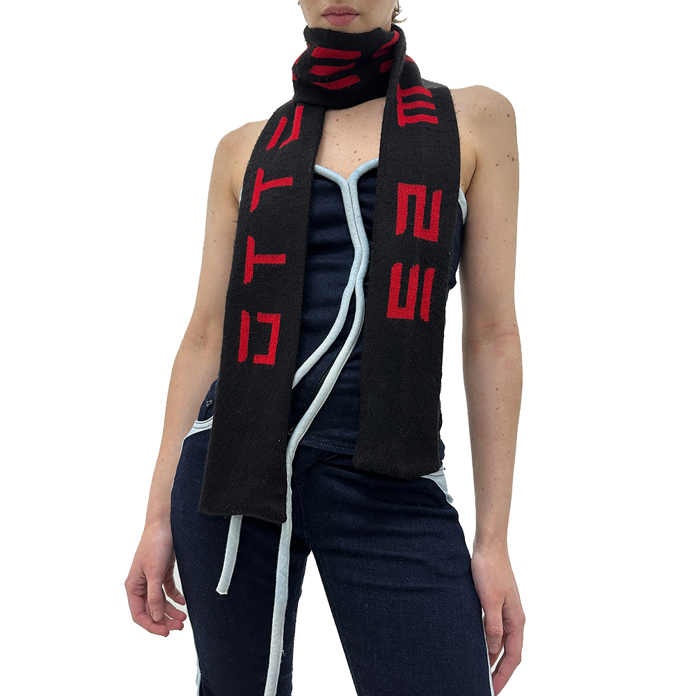 [OTTOLINGER : 오토링거] BLACK RED SCARF