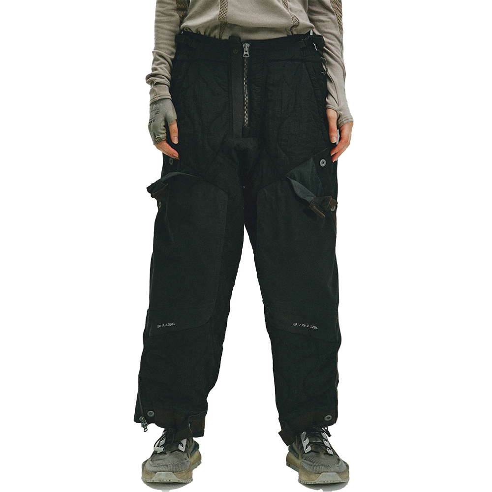 [HAMCUS : 햄커스] ICS / 4-59 STARLINK FREIGHT QUILTED TROUSERS CLOUDY BLACK