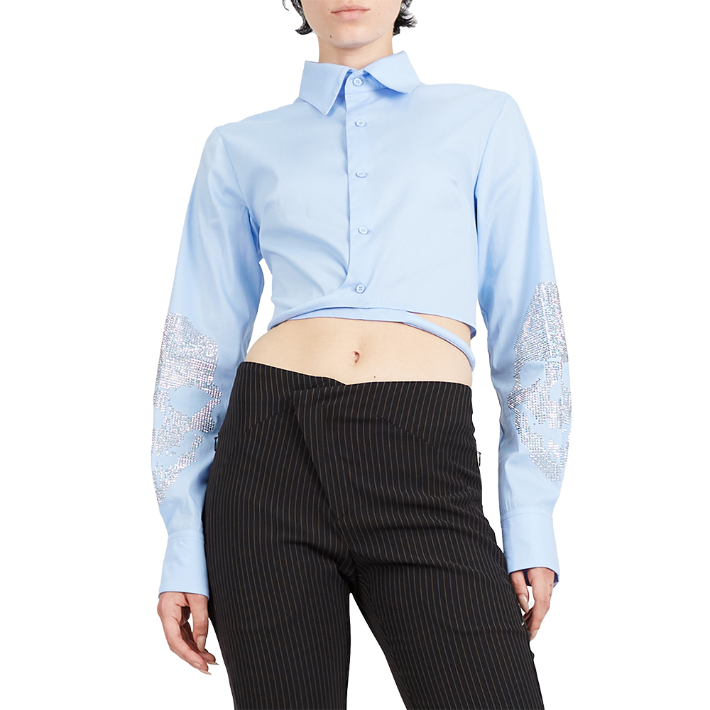 [OTTOLINGER : 오토링거] FITTED WRAP SHIRT LIGHT BLUE