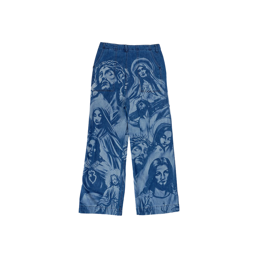 GERRIT JACOB : 게릿 제이콥] WIDE LEG JEANS - indigo blue - SAMPLAS