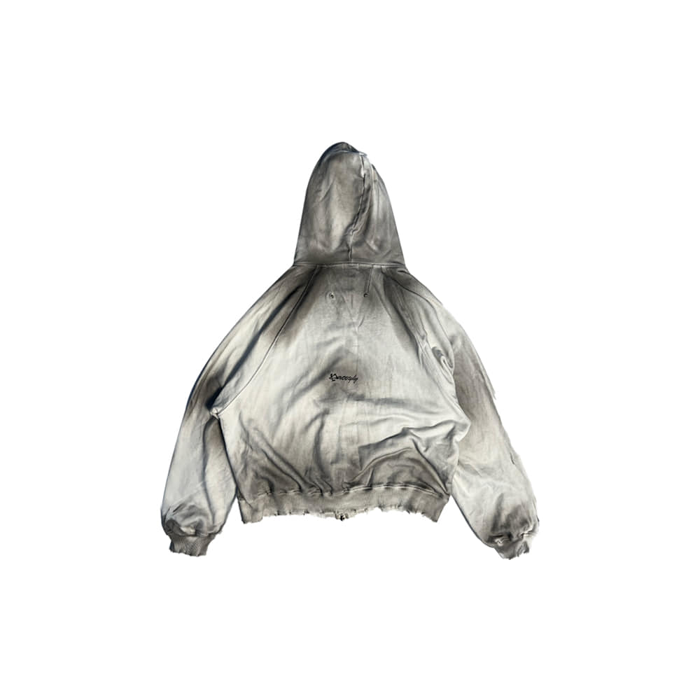 PACOSPLY : 파코서플라이] DOLLY DIRTY ZIP UP HOODIE DIRTY WHITE