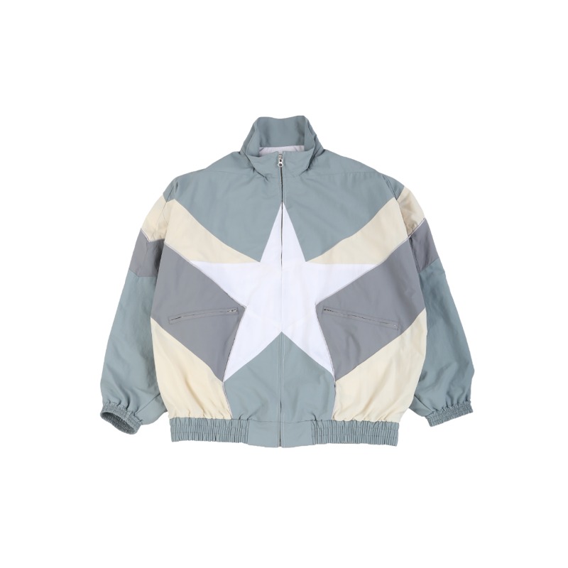 [AJOBYAJO : 아조바이아조] Star Oversized Windbreaker Jacket Mint