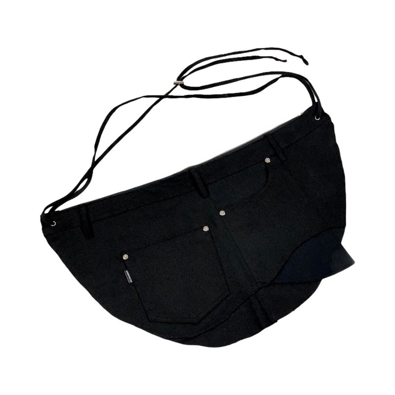 [SURGERY : 써저리] Pants Detail Cross Bag Black