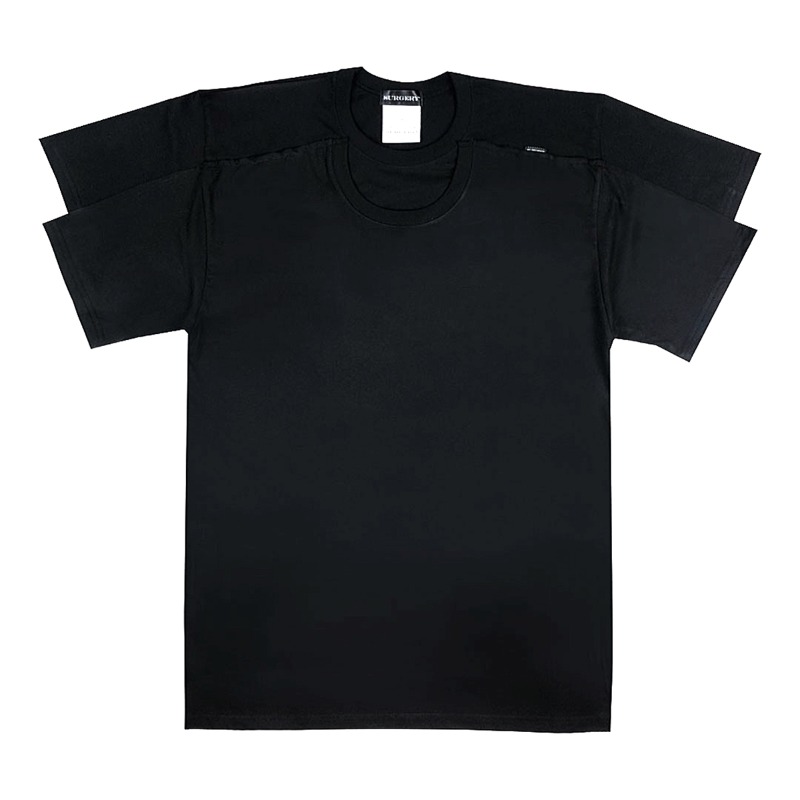 [SURGERY : 써저리] Double layered t-shirts Black
